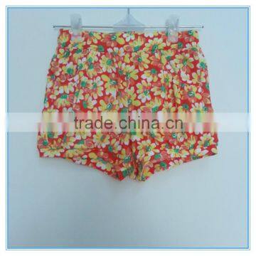 OEM Factory Price Super Comfortable 100%cotton Fabric Children Girl's Pants Stretch Colorful Pants Flower Printed Pants Trousers photo-3