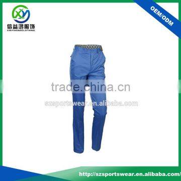 Latest Design 100% Polyester Sublimation Grid Waistband Lining Golf Trouser