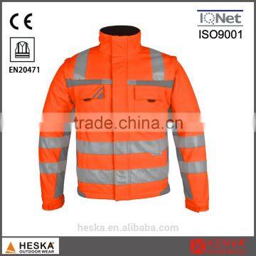 Hot Selling Safety Jacket With Reflective Tape High Visibility Jacket photo-3