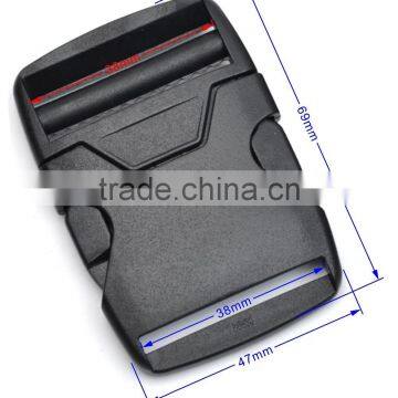 HLD/M326-38mm 1.5inch Black POM Plastic Buckles Bump Adjustable Splice Clip Buckle Backpack Webbing Strap photo-3