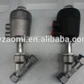 SS304 SS316 JZ5 Sanitary Stainless Steel Thread Angle Seat Valve photo-4