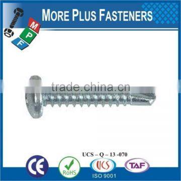 Made In Taiwan High Quality Stainless Steel Pan Head Phillips Recess Self Drilling Screw ZInc