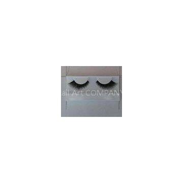 Long Thick Handmade False Eyelashes Black For Girls , Easy To Apply