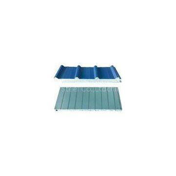 Steel PU Corrugated Sandwich Panel Heat Insulation For Prefab Houses