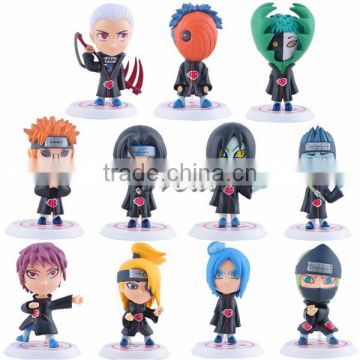 Sveda toy SV-NR022 Hot Anime Naruto PVC action figures, set of 11pcs mini toy figure dolls wholesale price