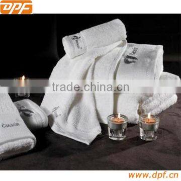 100% bamboo fiber plain dyed white hotel bath towel