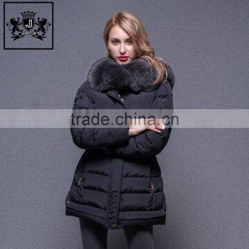 2017 Western Custom Fit Overcoat Women Fashion Padded Down Jacket for Winters