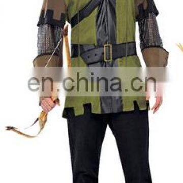 Adult robin hood fancy dress costumes deluxe green arrow costume for sale AGM2582