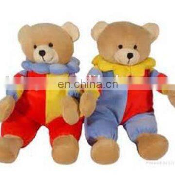 China plush baby toys Clown cloth Teddy bear baby doll