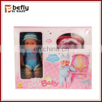 Mini doll walker toy with 12 inch doll