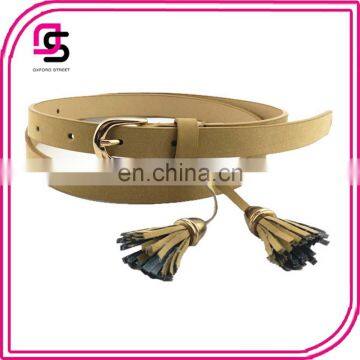 Yiwu factory wholesale pu leater all match fringed waist belt