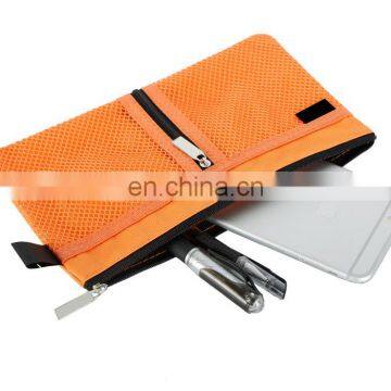 Multi Function Mesh Zipper Pen Bag Wholesale Custom Pen Bags for School and Office photo-2