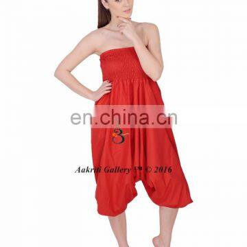 Jumpsuit Beach Harem Pants Plain Color Trouser jumpsuit Yoga Boho Gypsy Indian women Ladies