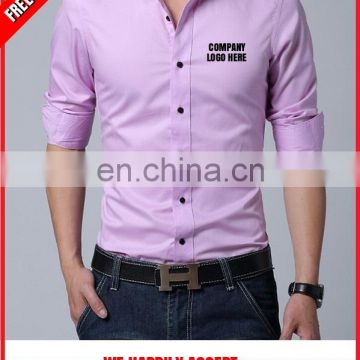 Company logo printed office wear shirts