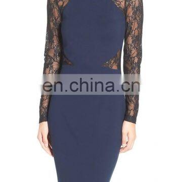 MIKA 2470 Lace Sleeve Sheath Dress