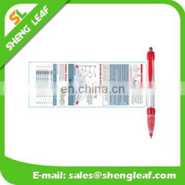 Banner pen with rubber finger grip