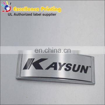 Customized electronic label adhesive logo metal craft badge