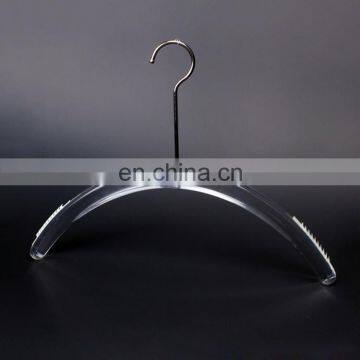 2017 custon design high quality acrylic plastic hanger acrylic clothes hanger