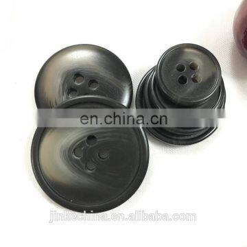Popular 4-holes Flatback Imitated Horn Resin Men Suit Button photo-5