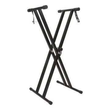 Heavy-Duty Double X frame electronic type music keyboard stand