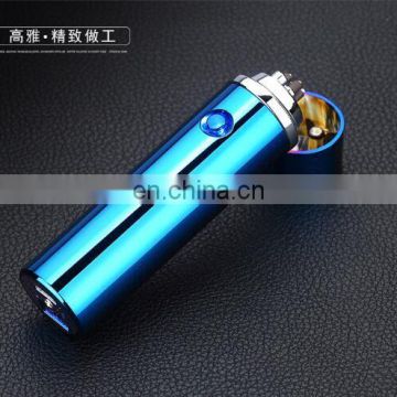 Newest popular usb rechargeable lighter double arc cigarette lighter