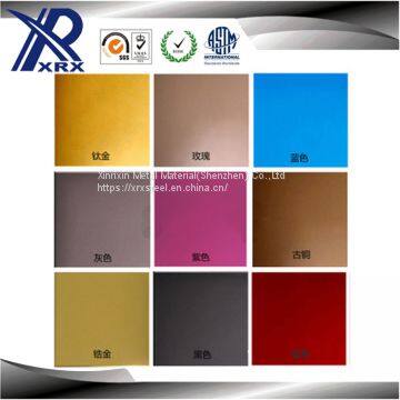 8K Mirror Decorative 201 304 Sheet Color Stainless Steel Plate photo-3