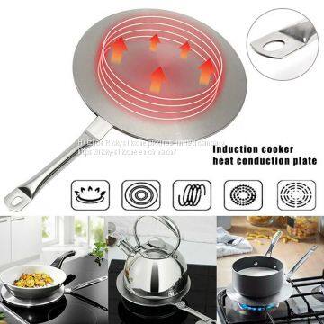 Pan Household Supply Pad Heat Diffuser For Gas Kitchen Utensils Cook Ring Wooden Handle Insulation Stove Coffee Induction Cooker