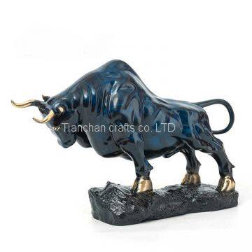 Vintage Bronze Bull Statue for Home, Fight Bull Meaning Aggressive, Fighting Spirit photo-4