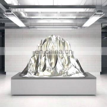 Jewelry Clothes Shops Promotion Decoration 3D Printing Electroplate Heart Ball Models for Big Plaza Holiday Party