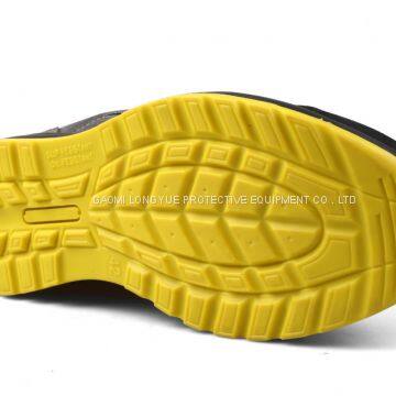 Hot Selling Cheap Fly Knit Fabric and Suede Leather Safety Shoe With Steel Toe and Steel Plate photo-4