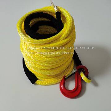 RECOMEN good quality braid boat winch ropes car  pulling rope winch synthetic winch rope lifespan  for atv utv