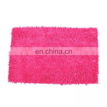 Machine Washable Non-Slip Plush Microfiber Chenille Carpet for Bathroom