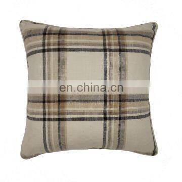 Wholesale Decorative Texture Natural Herringbone Thick Plaid Pillow Cushion Cover for Harvest