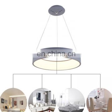 Single simple LED round restaurant chandelier dining room lights