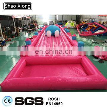 Commercial Big Super Pink Slip n Slide Inflatable Water Slide The City photo-3