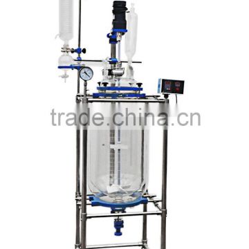 50L borosilicate 3.3 glass pyrex glass chemical Jacketed Glass Reactor