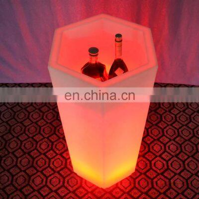 Plastic Beer Wine Vodka Champagne Rechargeable Flashing Led Ice Bucket for Promotion photo-4