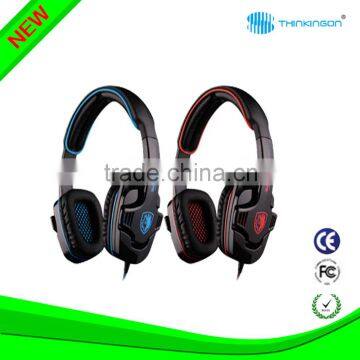 New Over-ear Wired Stereo Headphones with Built-in Mic for Hands-free calling on PC MP3 MP4 PAD SMART PHONE