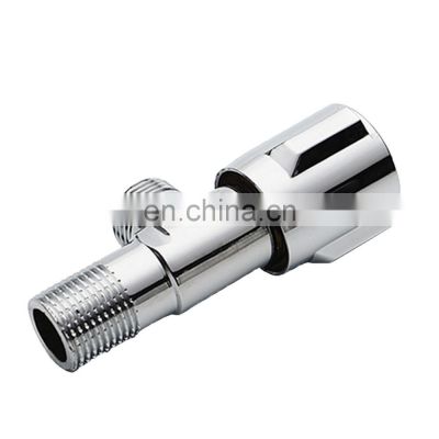 Zhongxin Quick-open Bathroom Accessories Angle Valve Stainless Steel China Stop Water without Diverter as Required Polished