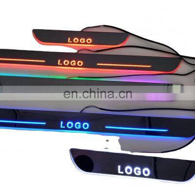 Led Door Sill Plate Strip Welcome Light Pathway Accessories for honda civic dynamic sequential style