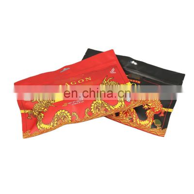 Custom print smell proof child resistant exit mylar bag for CBD gummies packaging