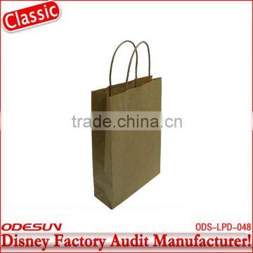 Disney factory audit manufacturer's paper gift bag with handles 144118