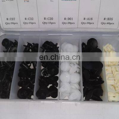 150pcs Auto Fastener Clip Car Body Fender Push Retainer Pin Rivet Clips Bumper Door Trim Panel Retainer Fastener Kit