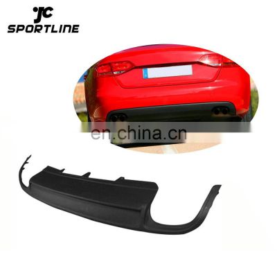 PU Material S4 Design Rear Diffuser Bumper for Audi A4 B8