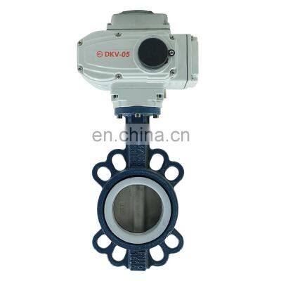 carbon steel seat type electric valve carbon dn400 wcb lug electric butterfly valve