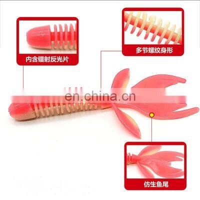Bug Craw Jig Fishing Lures 12 Colors 8cm/12cm Bug-Craw-tailed Softworm for Trolling Fishing Spinning Casting Fishing photo-2