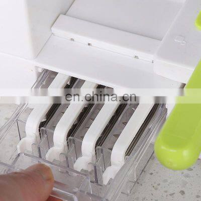 Manual Chopper Kitchen Plastic Hand Tabletop Cutter Fruit Peeler Multipurpose Spiral Vegetable Slicer photo-4