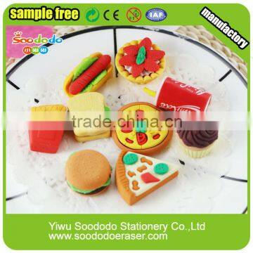 Fast Food Shape Chinese Eraser Manufacturer