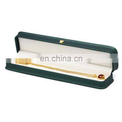 Custom Luxury Chain Necklace Long Diamond Jewelry Gift For Leather Box Packaging Jewelry Travel Box