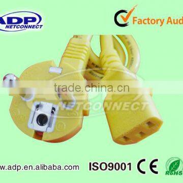 professional factory 3pins computer power cable European standard.